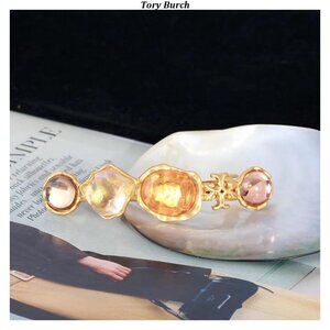 Tory Burch gold hair accessory hair clip